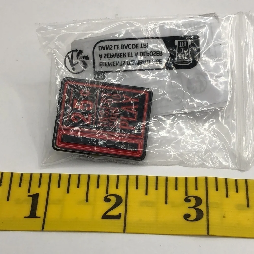 3/$25 Arcade Game Coin Slot “.25 Insert Coin To Play” Novelty, Retro Game Pin